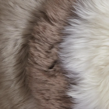 Long Wool Round Sheepskin Cushion, Natural Sheepskin Seat Plates/Chair Pads Cozy and Stylish